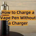 How to Charge a Vape Pen Without a Charger